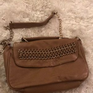 Cross body tan purse